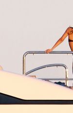 RIHANNA in Bikini at a Boat in Sicily