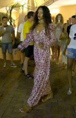 RIHANNA Out Shopping in Sardinia