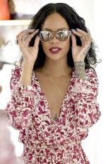 RIHANNA Out Shopping in Sardinia