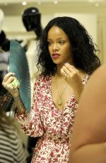 RIHANNA Out Shopping in Sardinia