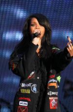 RIHANNA Performs at The Monster Tour in Pasadena