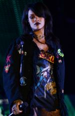 RIHANNA Performs at The Monster Tour in Pasadena