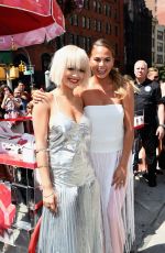 RITA ORA and CHRISSY TEGEN at DKNY MyNY Fragrance Launch in New York