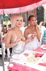 RITA ORA and CHRISSY TEGEN at DKNY MyNY Fragrance Launch in New York