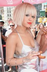 RITA ORA and CHRISSY TEGEN at DKNY MyNY Fragrance Launch in New York