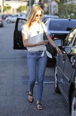 SARA PAXTON Leaves Ken Paves Salon in West Hollywood