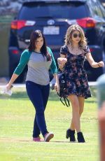 SARAH HYLAND on the Set of Modern Family in Pasadena