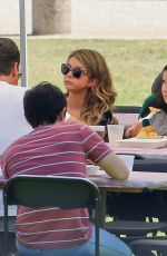 SARAH HYLAND on the Set of Modern Family in Pasadena