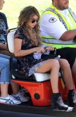 SARAH HYLAND on the Set of Modern Family in Pasadena