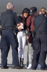 SELENA GOMEZ and Justin Bieber at Airport in Toronto
