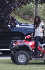 SELENA GOMEZ and Justin Bieber Riding a ATV in Toronto