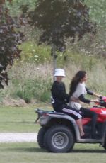 SELENA GOMEZ and Justin Bieber Riding a ATV in Toronto