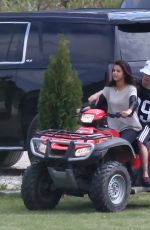 SELENA GOMEZ and Justin Bieber Riding a ATV in Toronto