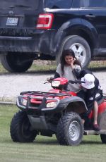 SELENA GOMEZ and Justin Bieber Riding a ATV in Toronto