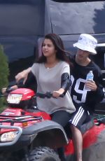 SELENA GOMEZ and Justin Bieber Riding a ATV in Toronto