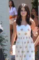 SELENA GOMEZ Arrives at a Private Party in Brentwood