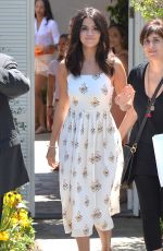 SELENA GOMEZ Arrives at a Private Party in Brentwood