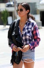 SELENA GOMEZ in Cutoffs Jeans Out and About in Los Angeles