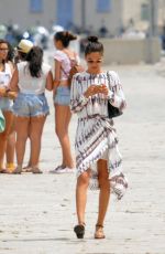 SHANINA SHAIN Out and About in Ibiza