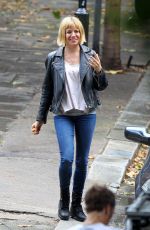 SIENNA MILLER on the Set of Adam Jones in London