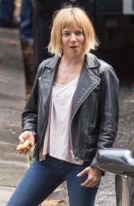 SIENNA MILLER on the Set of Adam Jones in London