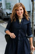 SOPHIA BUSH on the Set of Chicago P.D. in New York
