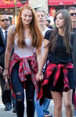 SOPHIE TURNER and HAILEE STEINFELD at Barely Lethal Screening in Los Angeles