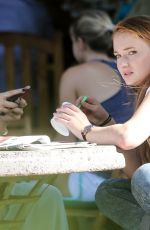 SOPHIE TURNER and HAILEE STEINFELD Out and About in Malibu