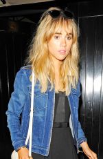 SUKI WATERHOUSE Leaves Chiltern Firehouse in London