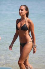 SYLVIE VAN DER VAART in Bikini at a Beach in Mykonos