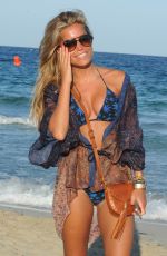 SYLVIE VAN DER VAART in Bikini on the Beach in Ibiza