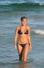 SYLVIE VAN DER VAART in Bikini on the Beach in Ibiza