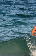 SYLVIE VAN DER VAART in Bikini on the Beach in Ibiza