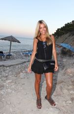 SYLVIE VAN DER VAART on the Beach in Ibiza