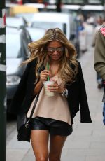 SYLVIE VAN DER VAART Out Shopping in Hamburg