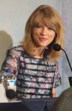 TAYLOR SWIFT at The Giver Press Conference in New York