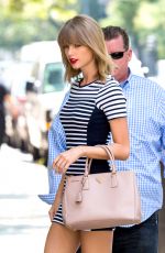TAYLOR SWIFT in Tight Dress Out in New York