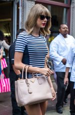 TAYLOR SWIFT in Tight Dress Out in New York