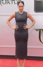 TIA MOWRY at Teenage Mutant Ninja Turtles Premiere in Westwood