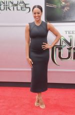 TIA MOWRY at Teenage Mutant Ninja Turtles Premiere in Westwood