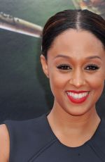 TIA MOWRY at Teenage Mutant Ninja Turtles Premiere in Westwood