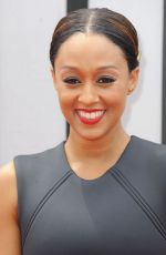 TIA MOWRY at Teenage Mutant Ninja Turtles Premiere in Westwood