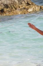 TULISA CONTOSTAVLOS in Bikini at a Beach in Bermuda
