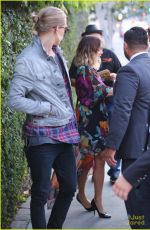 VANESSA HUDGENS Arrives at a Restaurant in Los Angeles