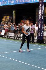 VICTORIA AZARENKA at Esurance Time Square Tennis Fest in New York