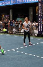 VICTORIA AZARENKA at Esurance Time Square Tennis Fest in New York