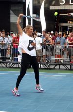 VICTORIA AZARENKA at Esurance Time Square Tennis Fest in New York
