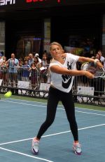 VICTORIA AZARENKA at Esurance Time Square Tennis Fest in New York