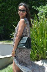 ZOE SALDANA Leaves a Private Party in Brentwood