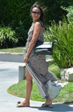 ZOE SALDANA Leaves a Private Party in Brentwood